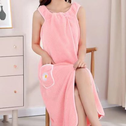 Halat de baie – prosop din fleece coral, BATHROBE - Image 3